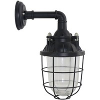 Brilliant Wandleuchte Storm Schwarz Glas Max. 40W E27 Ohne Leuchtmittel Lampe