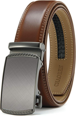 CHAOREN Mens Belt Leather Ratchet - Customizable Fit, Effortless Style...