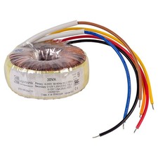 Vigortronix Toroidal Transformer 230V Single Primary 30VA 0-12V