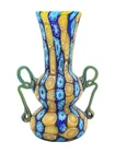Fratelli Toso Murano Antique Millefiori Flowers Italy Art Glass Mosaic Vase 5"