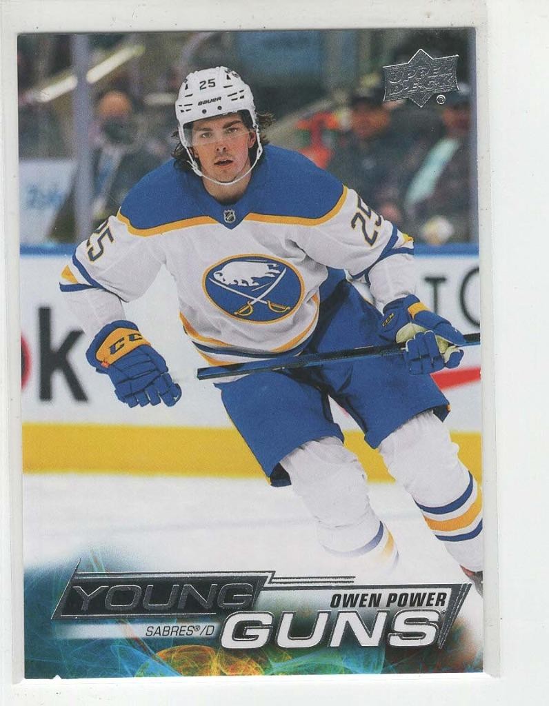 2022-23 UPPER DECK #228 OWEN POWER YOUNG GUNS ROOKIE BUFFALO