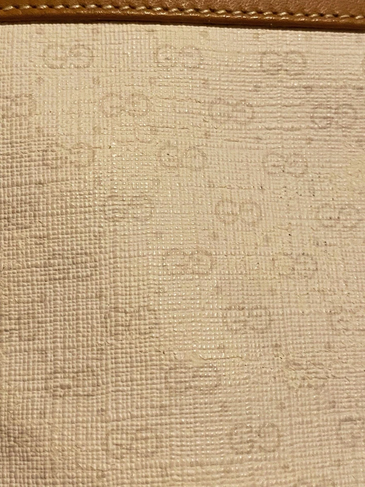 Auténtico Bolso Bandolera GUCCI Cartera Bronceado Blanco Mediano Foto 4 de 4