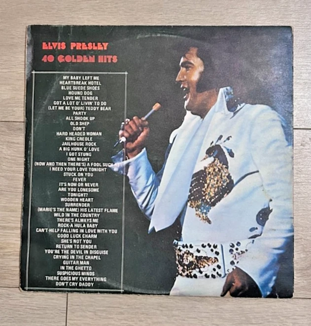 Elvis Presley Superb RARE Rhodesia/Zimbabwe Pressing 1976 Elvis 40 Golden Hits - Image 3 of 4