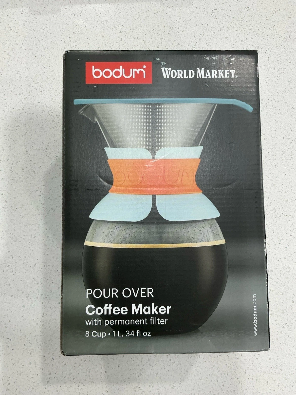Bodum 8 Cup Pour Over Coffee Maker With Filter New with box