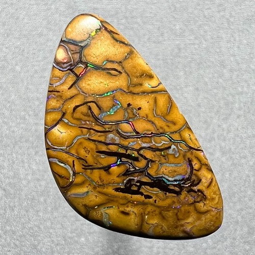 Schönes Muster * 15ct natürlicher australischer massiver Koroit Felsbrockenopal * Video - Bild 2 von 2