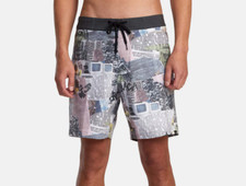 RVCA Men's Trunks TRASHED 16" - BLK - Size 34 - NWT - LAST ONE LEFT