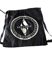 Skechers Waterproof Drawstring Backpack String Bag Sport Gym Backpack Blue New