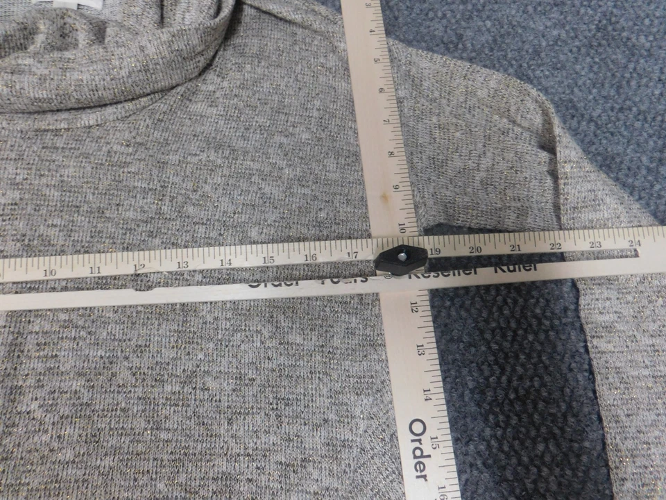 Suéter John Paul Richard Mujer Pequeño Gris Elástico Pullover Foto 4 de 4