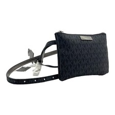 MICHAEL KORS MK Signature Small Vegan Leather Waist Pack Belt Bag Fanny Pack NEW