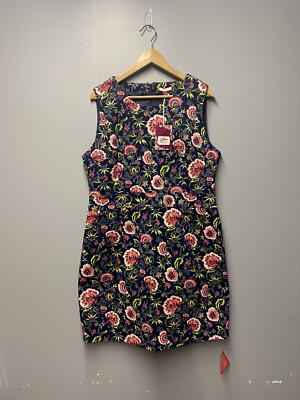 Joe Browns Size 18 Dress Fitted Floral Block Print Occasion Plus Size