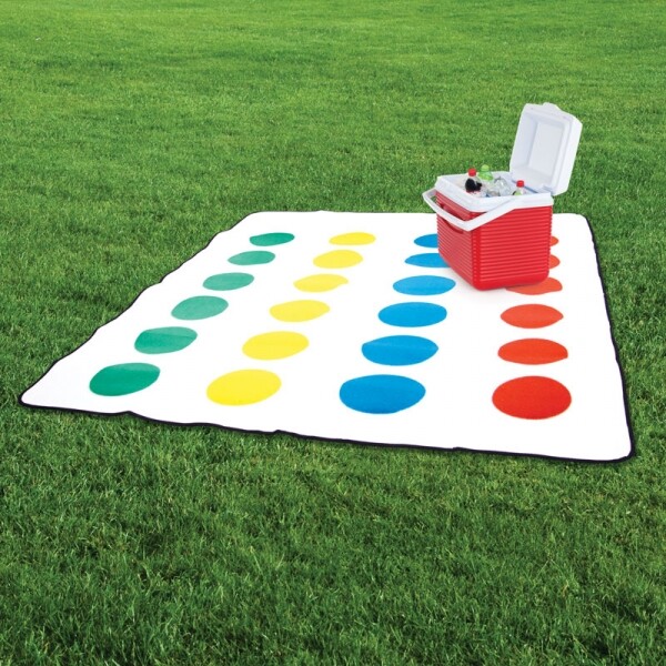 Twister Picnic Blanket Mat W Spinner Waterproof Back Official for sale