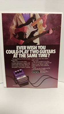DOD GUITAR EFFECT PEDAL FX35 OCTOPLUS  1987  PRINT AD.  11 X 8.5  t3