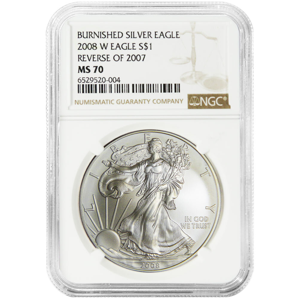 アメリカ　2008年　イーグル銀貨　NGC PF70 純銀　1オンス アメリカ 2008年 イーグル銀貨 NGC PF70 純銀 1オンス 貨幣