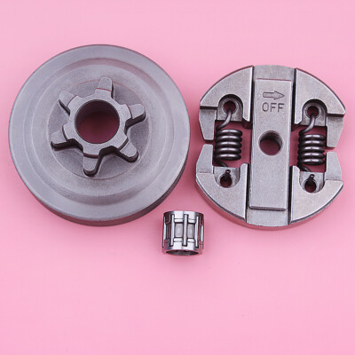 3/8"-6T Clutch Drum With Bearing For McCulloch & Partner Chainsaws - Fits Mac 738, 740, 842 Etc.-649279