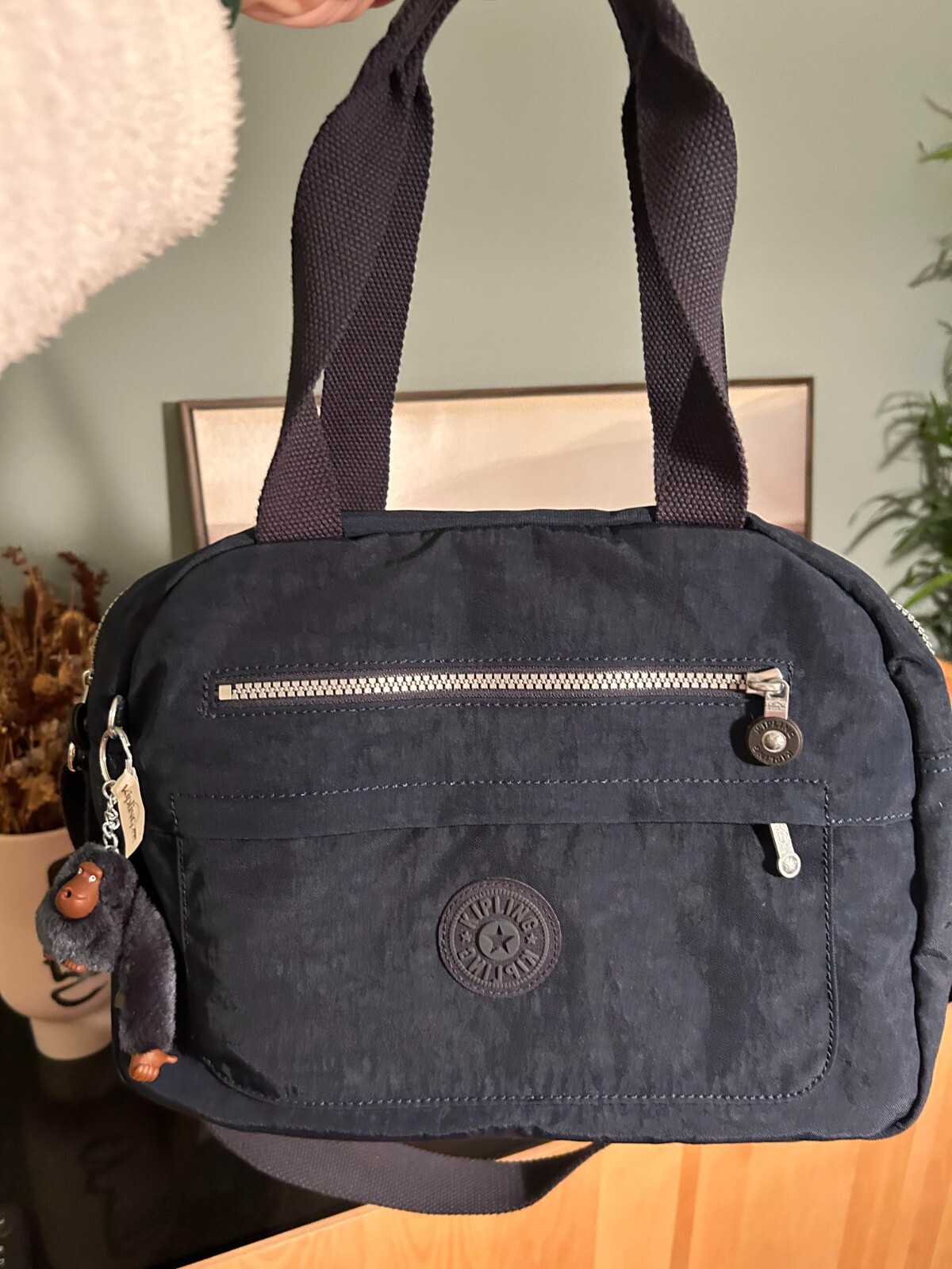 Kipling Tracy KI9372 Women's Crossbody Satchel Bag Double Strap Black