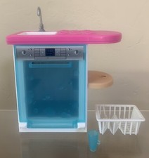 Barbie Kitchen Playset Dishwasher Sink 2018 Replacement Furniture FREE SHIPPING