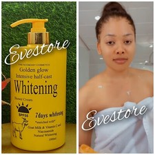 Golden GLOW INTENSICE H-C Whitening Shower Cream. Goat Milk  Vit.C 1000mlx 1