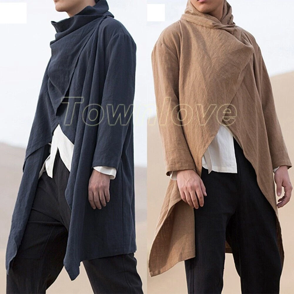 Mens hooded hotsell cape coat