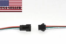 1x 3pin JST Connector Cable Wire for WS2811 WS2812B RGB LED Strip Light - USA