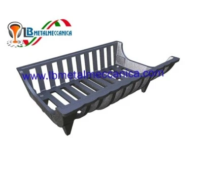 LB METALMECCANICA Alare,porta legna,braciere,cavalletto ghisa ant.45 post.43x29 h 15 CmLB-PL04