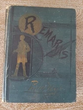 BILL NYE'S REMARKS Edgar Wilson Nye 1891 Antique Victorian Book American Humor