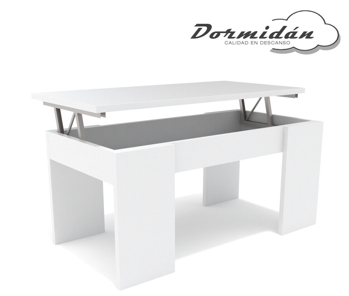 Mesa de centro elevable MC-4, salon / comedor, mayor grosor y estabilidad