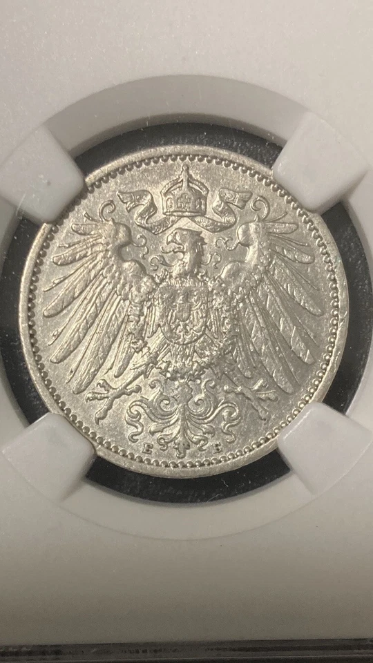 1911-E Germany 1 Mark NGC UNC DETAILS Silver Coin - Image 3 of 4