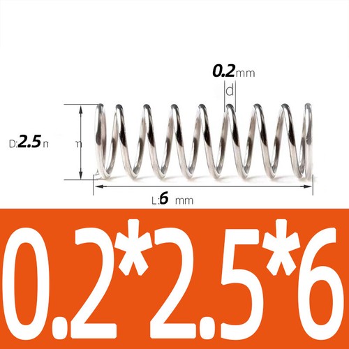 Compression Spring Steel 0.2 - 1mm Wire Dia 2mm - 12mm OD Small Pressure Springs - Picture 123 of 130