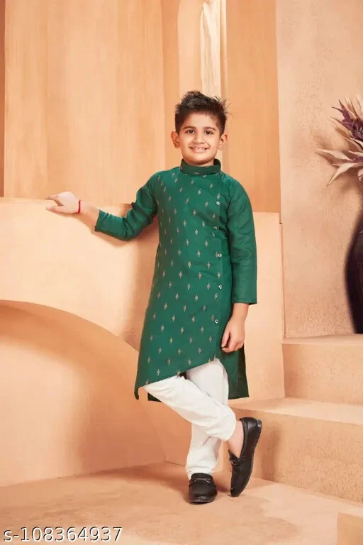 New Kids Boys Kurta Pajama Set Wedding Sherwani Traditional Party Wear For Boys