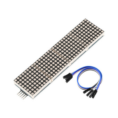 MAX7219 Microcontroller 4 In 1 Display LED Matrix Module Red/Yellow/Blue/Green