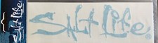 Salt Life Decal - 6.5 X 2 Small Surface Mount Sticker - Teal Sad930 Signature