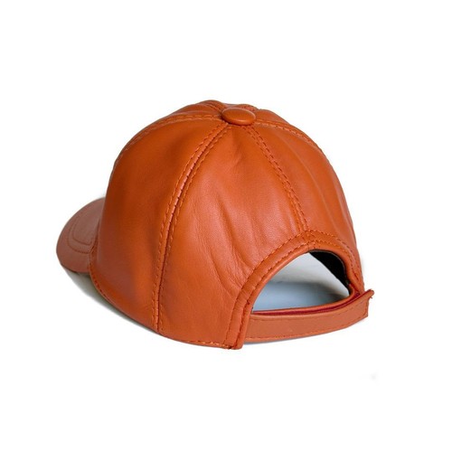 Gorra de bola de cuero real para exteriores Sombrero de cuero genuino de piel de cordero 22 COLORES - Imagen 6 de 137