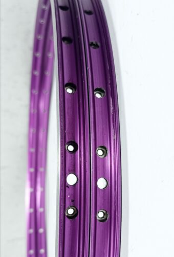 Alesa 6017 Purple MTB 36h Felgen 470g BJ 1992 559x17 2stk Top Zustand 26" RAR - Picture 6 of 12