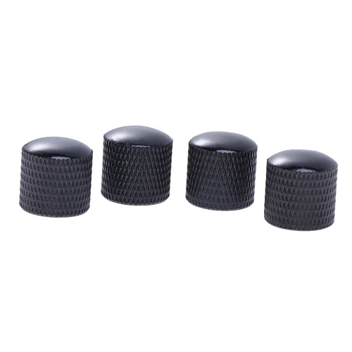 4pcs Heavy Electric Guitar Knobs Buttons (Black) Electric guitar buttons
