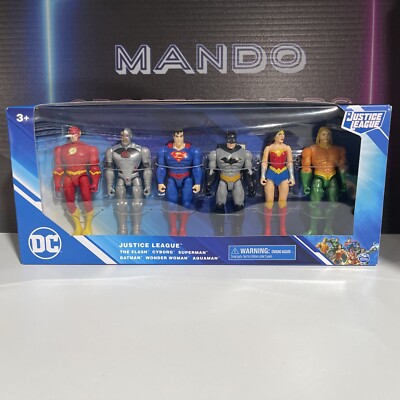 Spin Master Dc Justice League 6 piece Box Set SUPERMAN Wonder