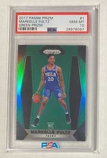 2017 Panini Prizm Green Markelle Fultz PSA 10 GEM MINT Rookie SP RC #1 Magic