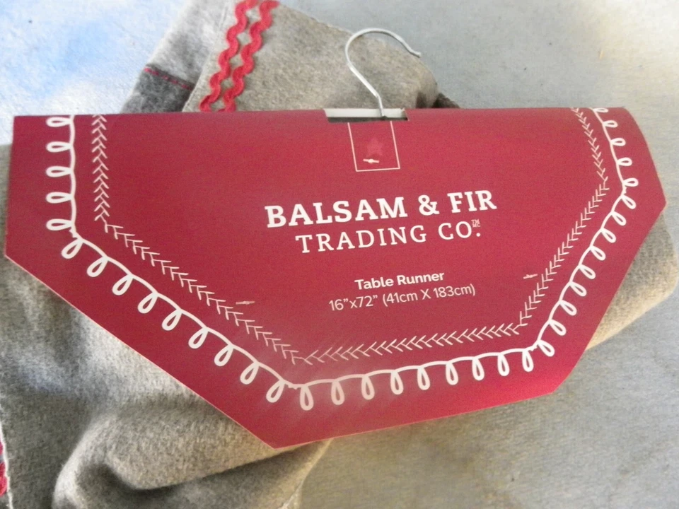 Christmas Table Runner Santa Gnomes Balsam & Fir Trading Co. 16" X 72" - Image 4 of 4