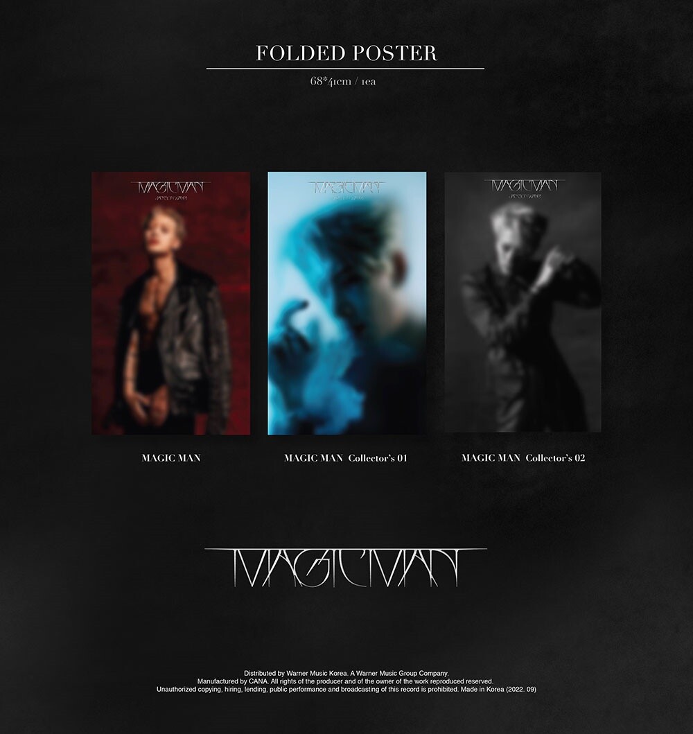 Jackson Wang GOT7 1st Album MAGIC MAN MAGIC MAN 01 Ver. CD+Book+