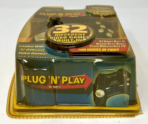 dreamGEAR Plug n Play 32 Video Games in 1 Controller SEALED SUN-DAMAGED BOX - Picture 3 of 6