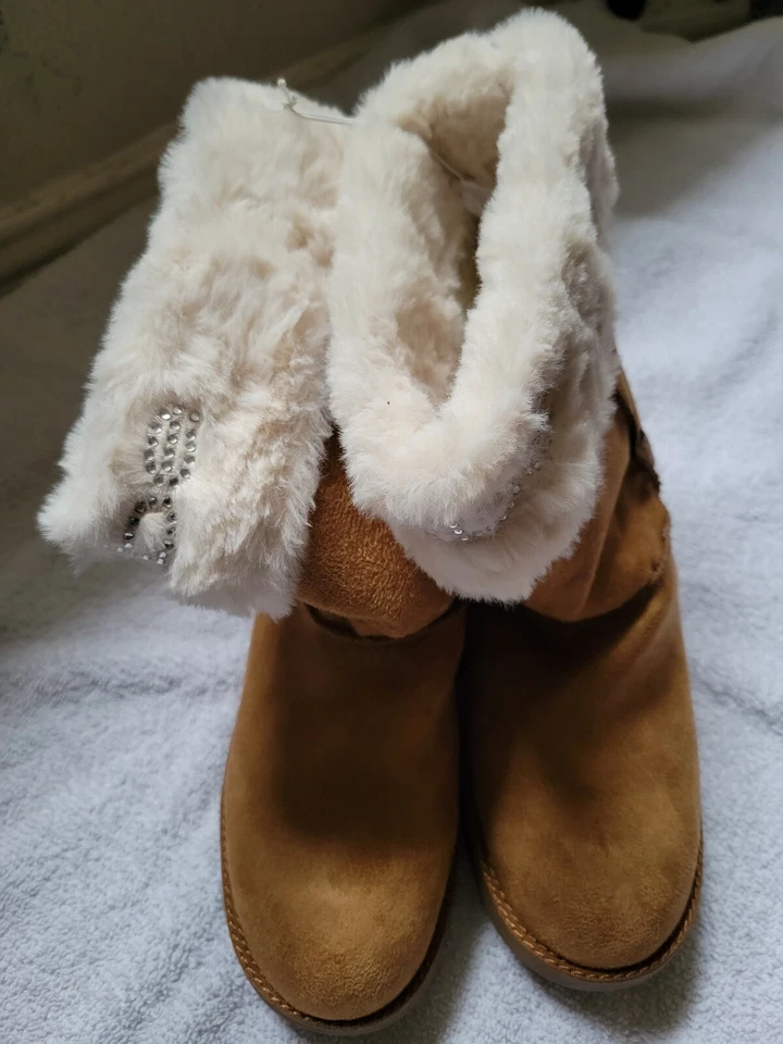 Bebe Mujeres Lanaya Imitación Piel Forrada Nieve Tobillo Invierno Botas Clima Frío BHFO 5417 Foto 2 de 4