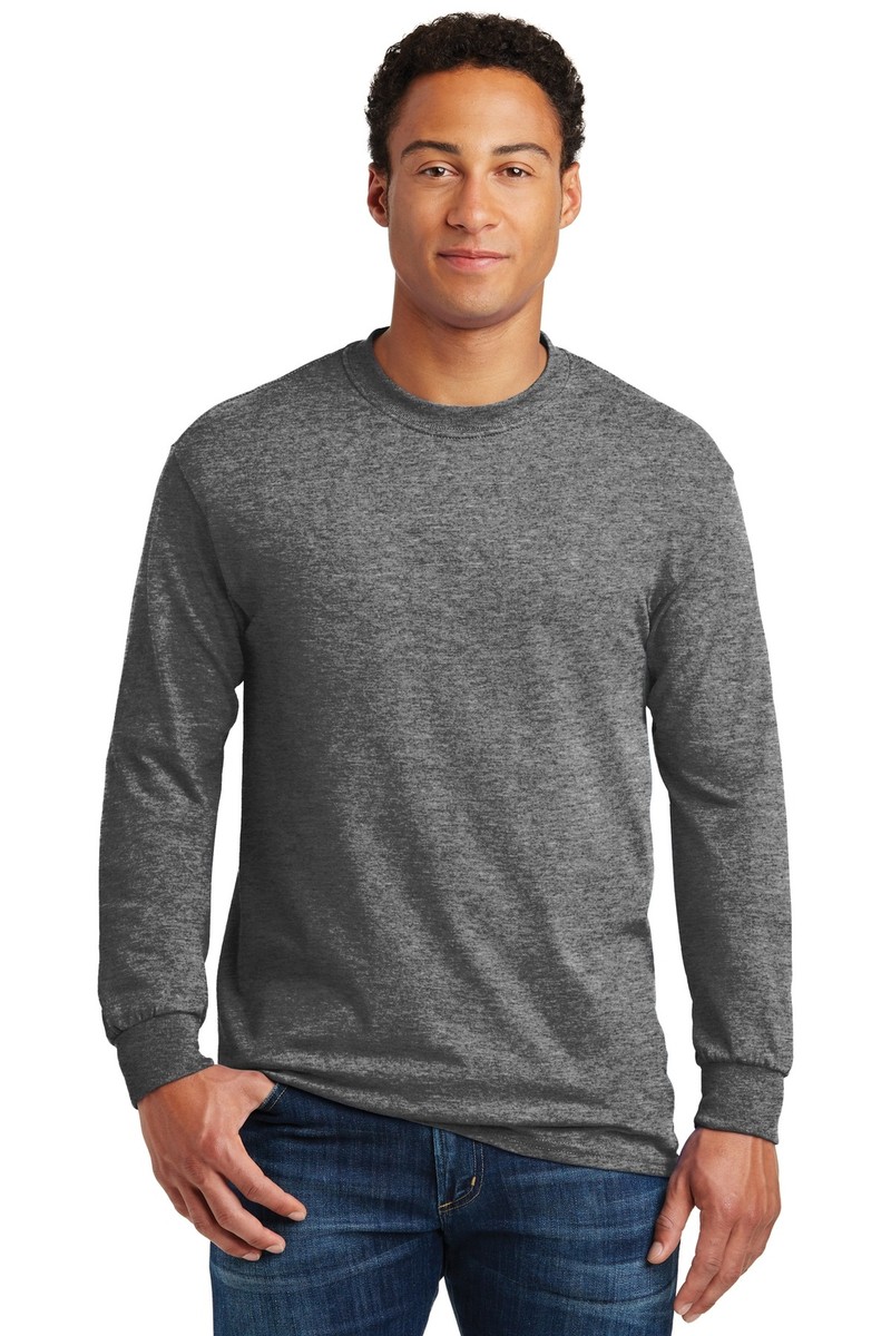 5400 Gildan - Heavy Cotton 100% Cotton Long Sleeve T-Shirt | eBay