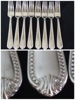 LENOX PLUME Set of 8 DINNER FORKS