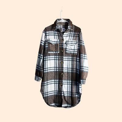 strapless open back dress Poto Mini Dress Pink Check