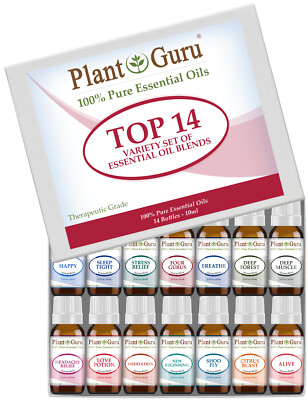 Essential Oil Blends Set 14 - 10 ml 100% Pure Natural Therapeutic Grade Oils Lot