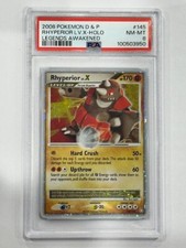 2008 Pokemon D&P Legends Awakened - Rhyperior LV.X Holo #145 PSA 8 on eBay