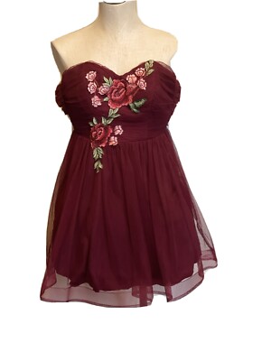 red rose homecoming dress ZAPAKA Women Printed Cute Homecoming Dress Off the Shoulder Dusty Rose A Line Tulle Short Prom Dress, Ivory Red Flower / US22W main image 0