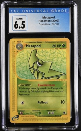 Metapod graded CGC 6.5 for sale on eBay