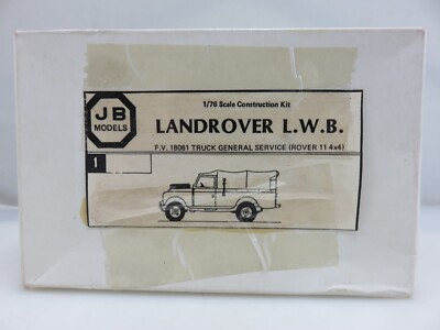 JB Models Landrover L.W.B. Soft Top 4x 4 Truck 1/76 Scale Model Kit