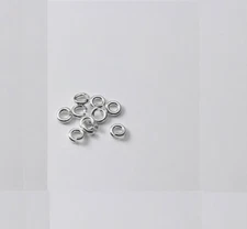 Sterling silver 925 Open Jump Rings Connectors 10pieces 22 gauge 4mm USA