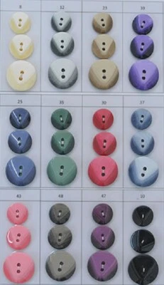 Aran/Cardigan Quality Chunky Buttons FB21 Pack of 10 - Choice of Size & Colour